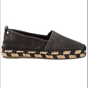 rag & bone Black Suede Espadrille Flats
